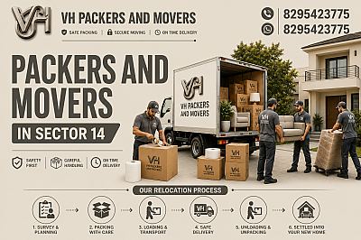 VH Packers And Movers | Professional Packers And Movers In Sector 14 Hisar — Packers And Movers in Hisar